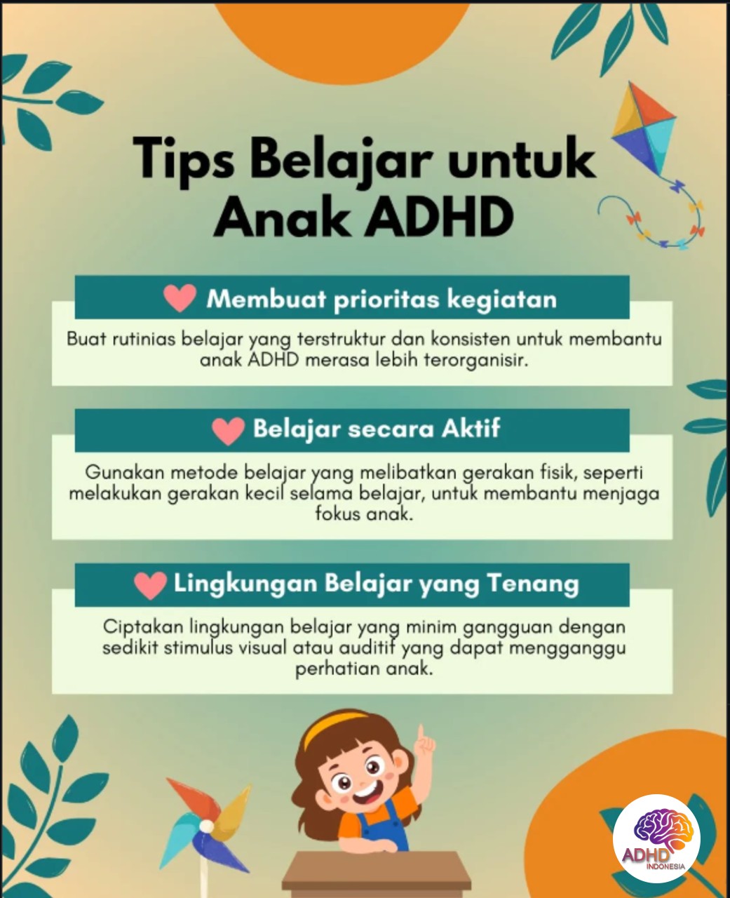 Strategi Belajar yang Cocok untuk Anak ADHD di Kabupaten Tapin